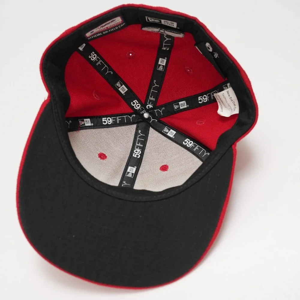 New Era 59FIFTY Los Angeles Angels Youth 6‎ 3/8 Red Fitted MLB On Field Cap